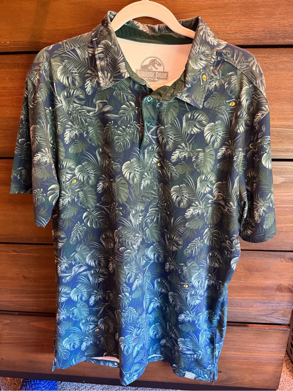 Men's RSVLTS Jurassic Park Print Polo Shirt